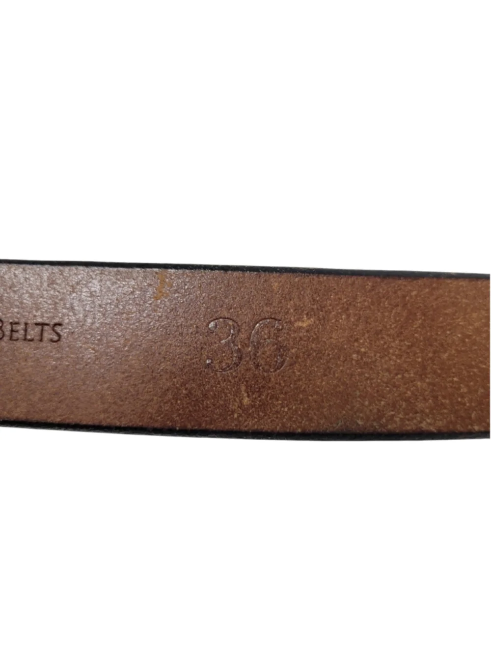 Ledbury Wiley Belts Firemans Buckle Men Size 36 Brown Leather Width 1.5